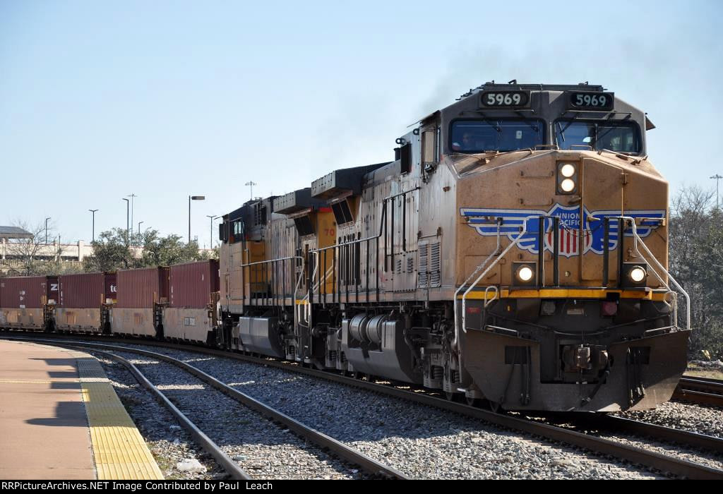 Westbound stack train